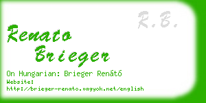 renato brieger business card