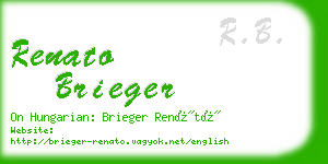 renato brieger business card